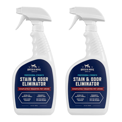 Rocco & Roxie Pet Stain and Odor Eliminator Spray, 32 Oz, 2-Count