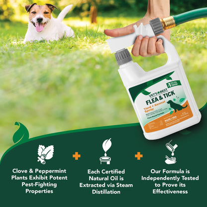 Flea and Tick Yard and Kennel Spray - 32Oz.