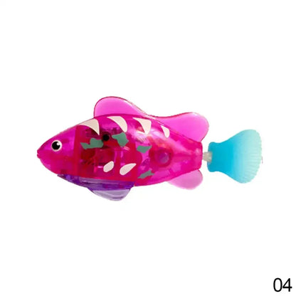 Cat Toys Interactive Robot Fish LED Lighted Water Activated Cat Electric Swimming Fish Toy Kitten Cat Fish Toy with LED Light