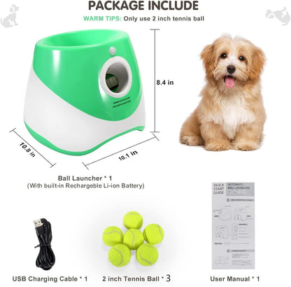 Automatic Ball Launcher Dog Throwing Machines Toy Interactive Tennis Pet Thrower