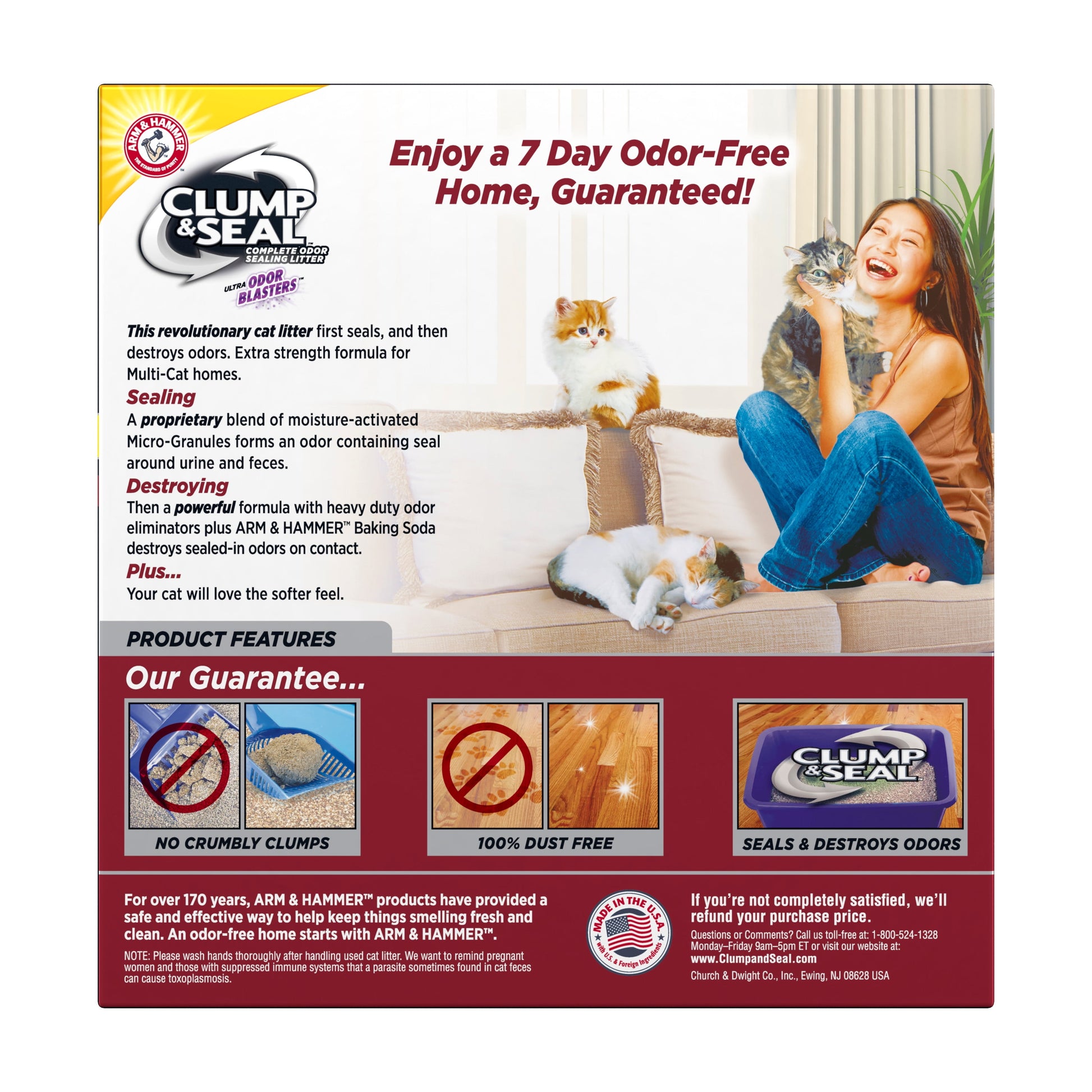 Clump & Seal Multi-Cat Complete Odor Sealing Clumping Cat Litter, 38 Lb