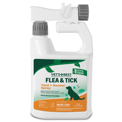 Flea and Tick Yard and Kennel Spray - 32Oz.